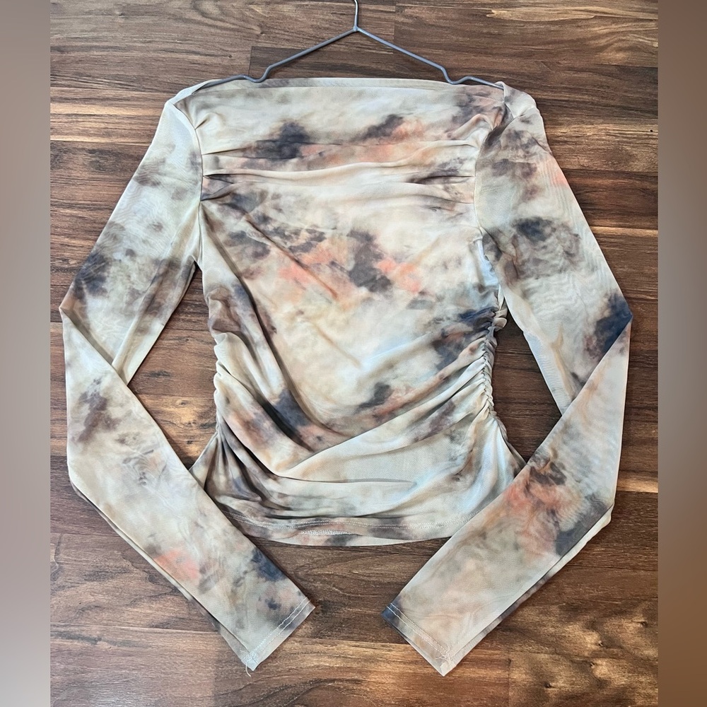 House of Harlow 1960 Multicolor Ruched Blouse